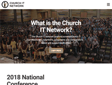 Tablet Screenshot of churchitnetwork.com